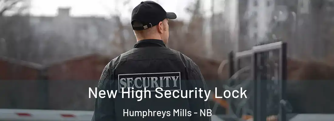  New High Security Lock Humphreys Mills - NB